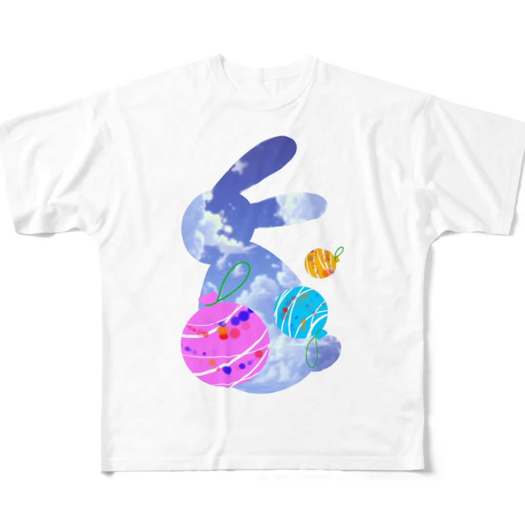 Rabbitflowerの夏の思い出 All-Over Print T-Shirt