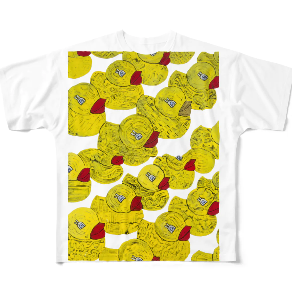 版画家・北嶋勇佑のイチオシ！あひる All-Over Print T-Shirt