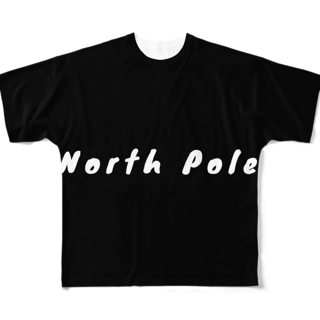 north pole miniのnorth pole（ﾉｰｽ・ﾎﾟｰﾙ） フルグラフィックTシャツ