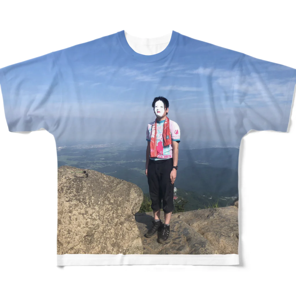 ろっしー@奥武蔵ロングトレイル35kの杉さんフルグラ All-Over Print T-Shirt