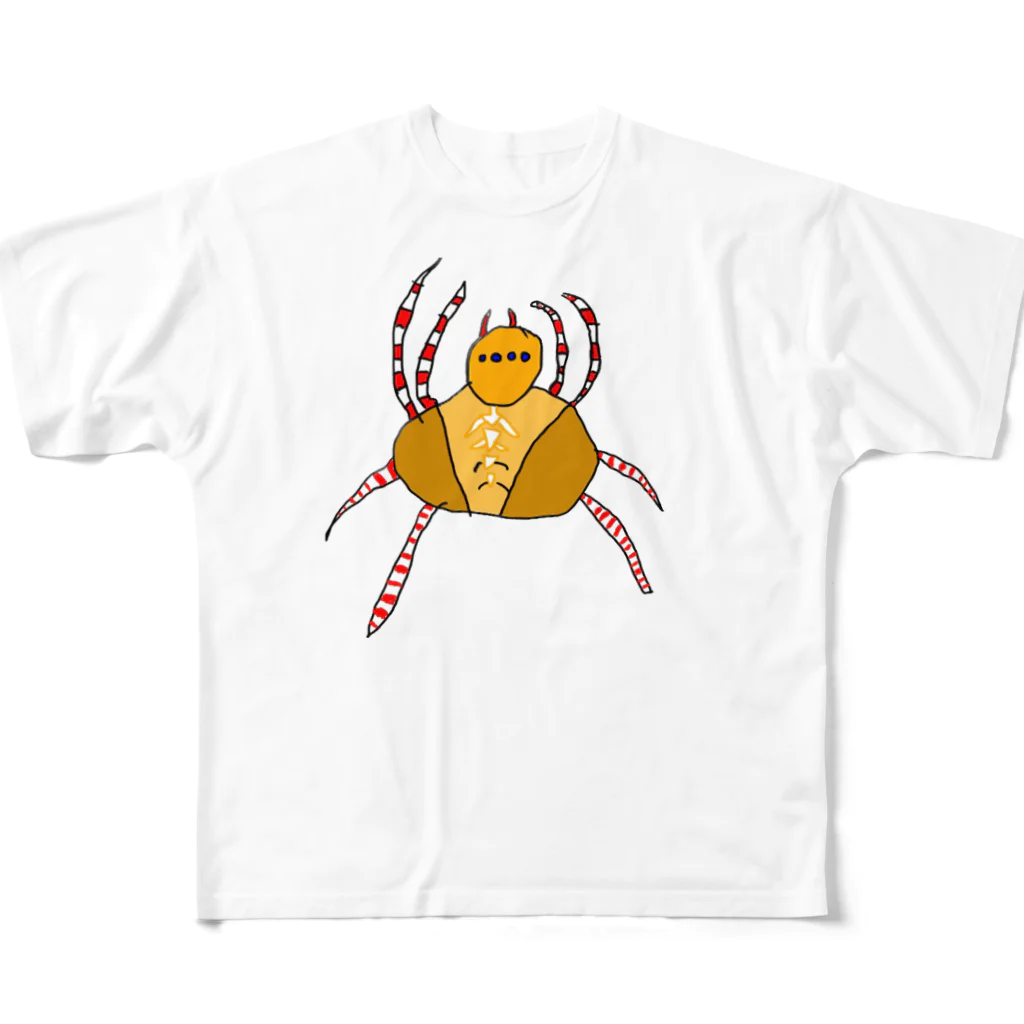 イーグルくんの子供が描いた🕷️ All-Over Print T-Shirt