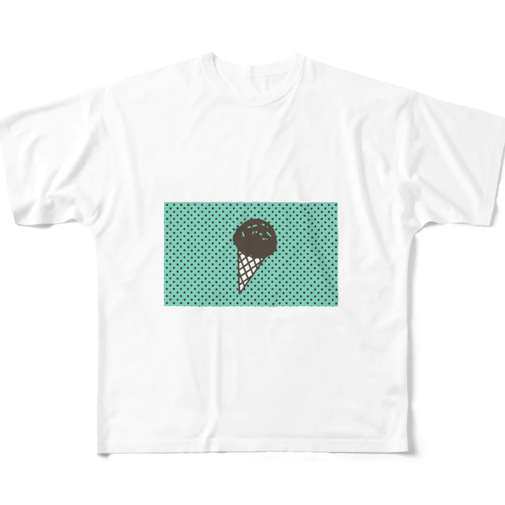 I willのチョコミント フルグラフィックTシャツ