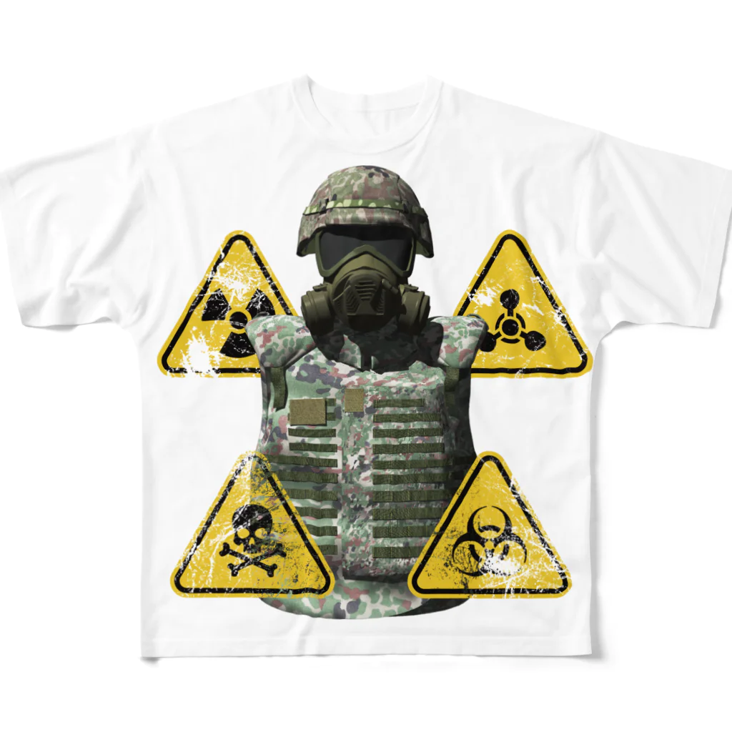 Y.T.S.D.F.Design　自衛隊関連デザインのNBC All-Over Print T-Shirt