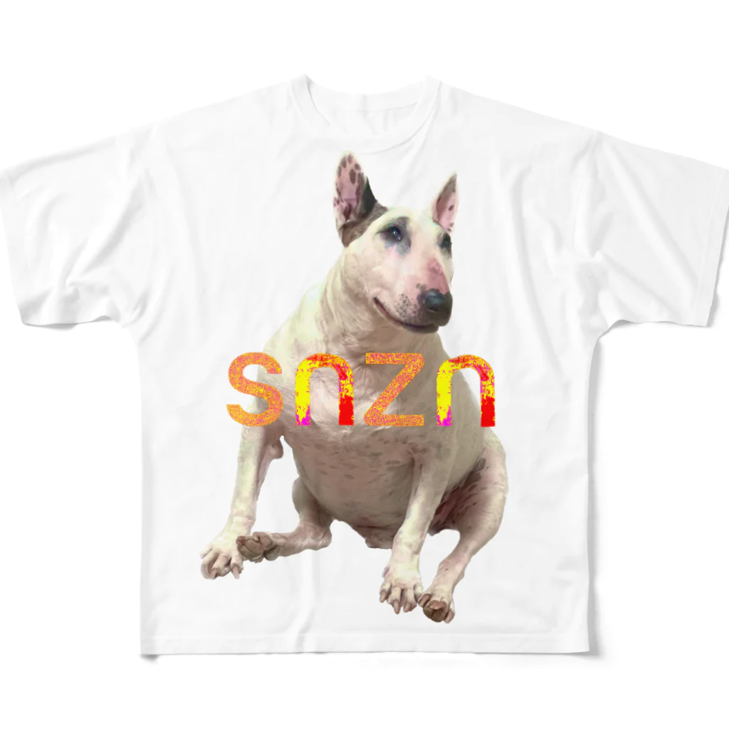 snznのsnzn_BullTerrier All-Over Print T-Shirt