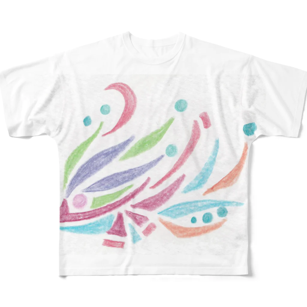 感情の「羽ばたく」 All-Over Print T-Shirt