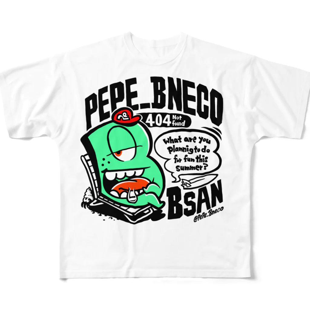 Pepe_BnecoSHOPのBさんT フルグラフィックTシャツ