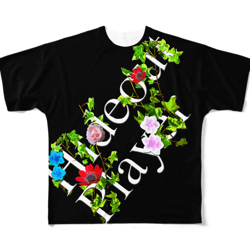 Smoking-Apparelの映えT-草と花 フルグラフィックTシャツ