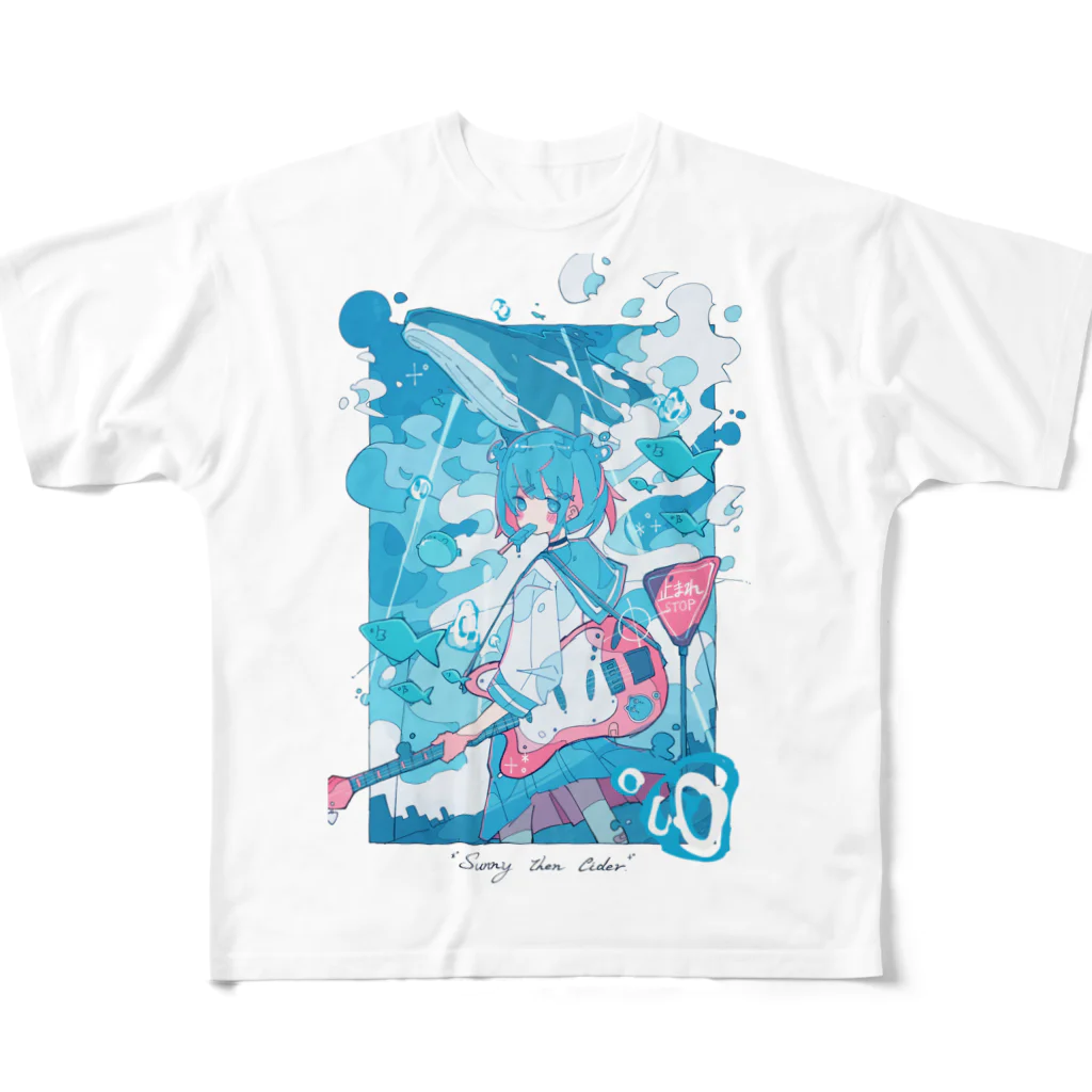 Haるの晴れのちサイダー All-Over Print T-Shirt