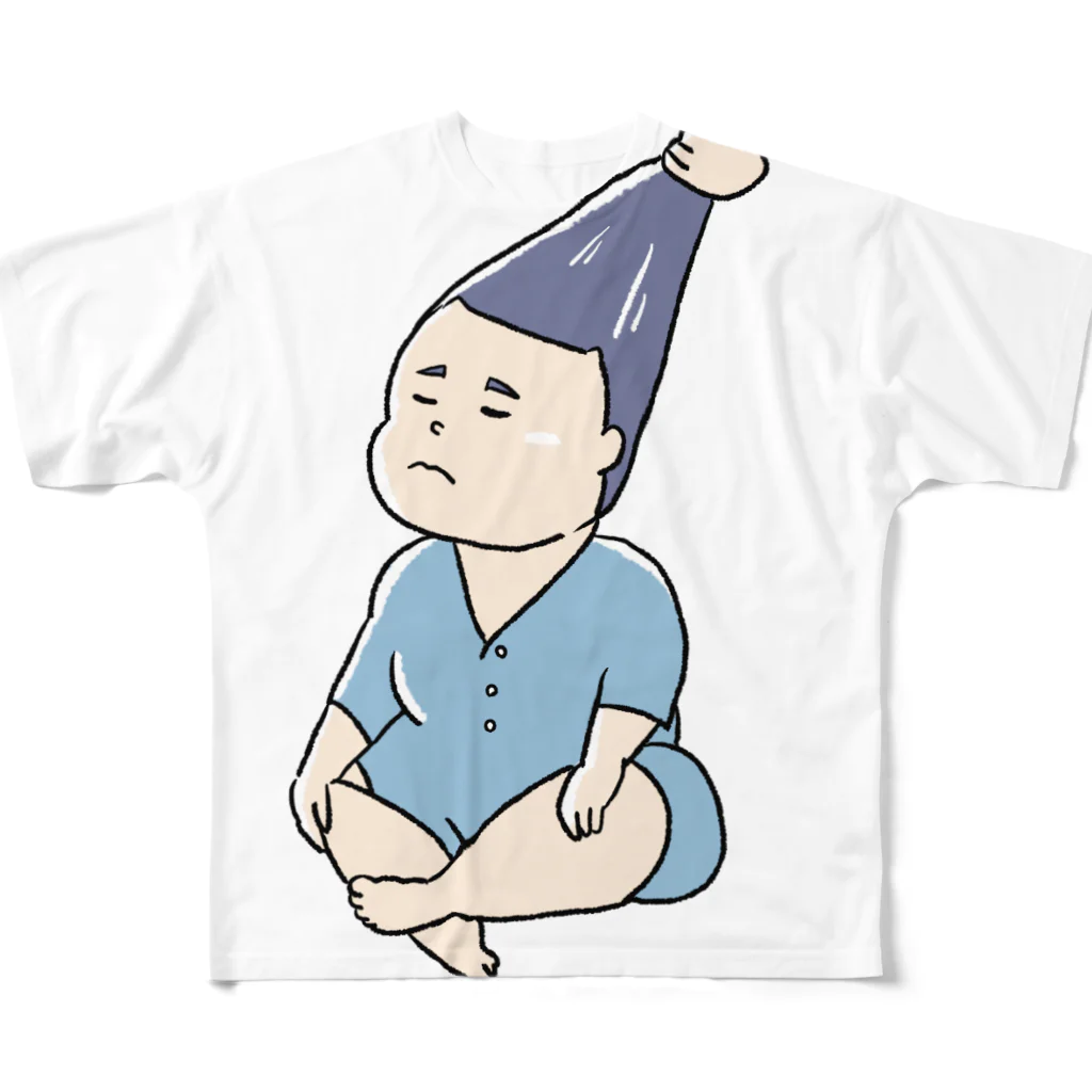 とくら屋の髷を結うおすもうさん All-Over Print T-Shirt