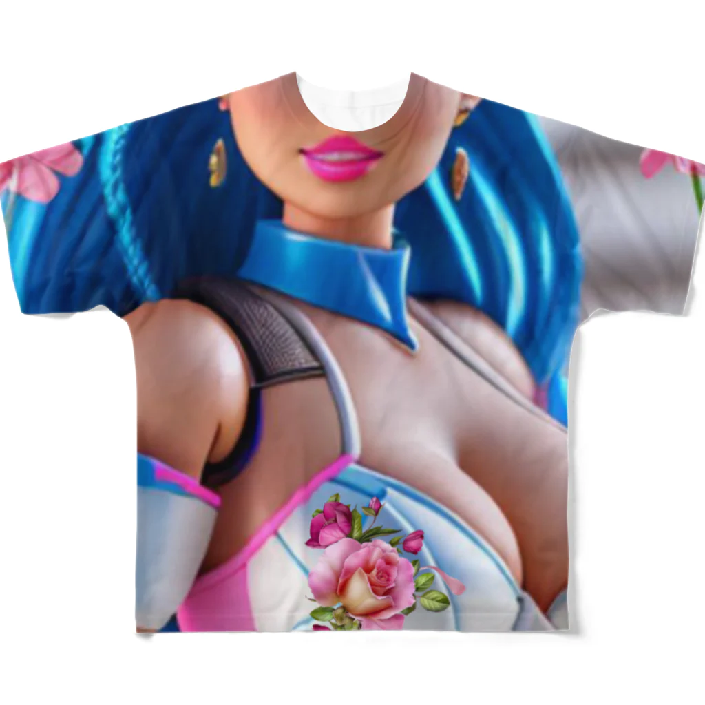 💖宇宙整体♪🌈♪こころからだチャンネル♪💖のuniversal  princess  Elena All-Over Print T-Shirt