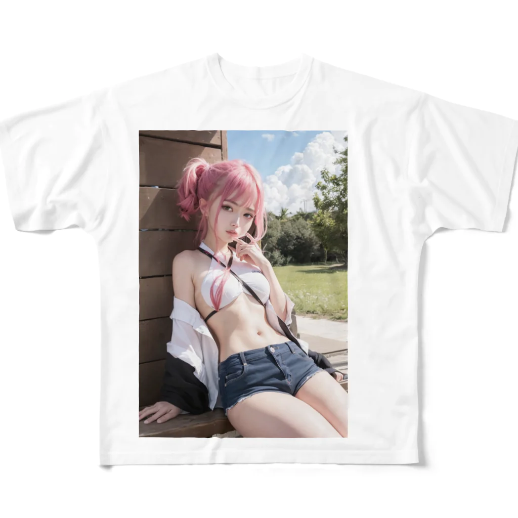 💕第52歩兵連隊💕の美少女 フルグラフィックTシャツ