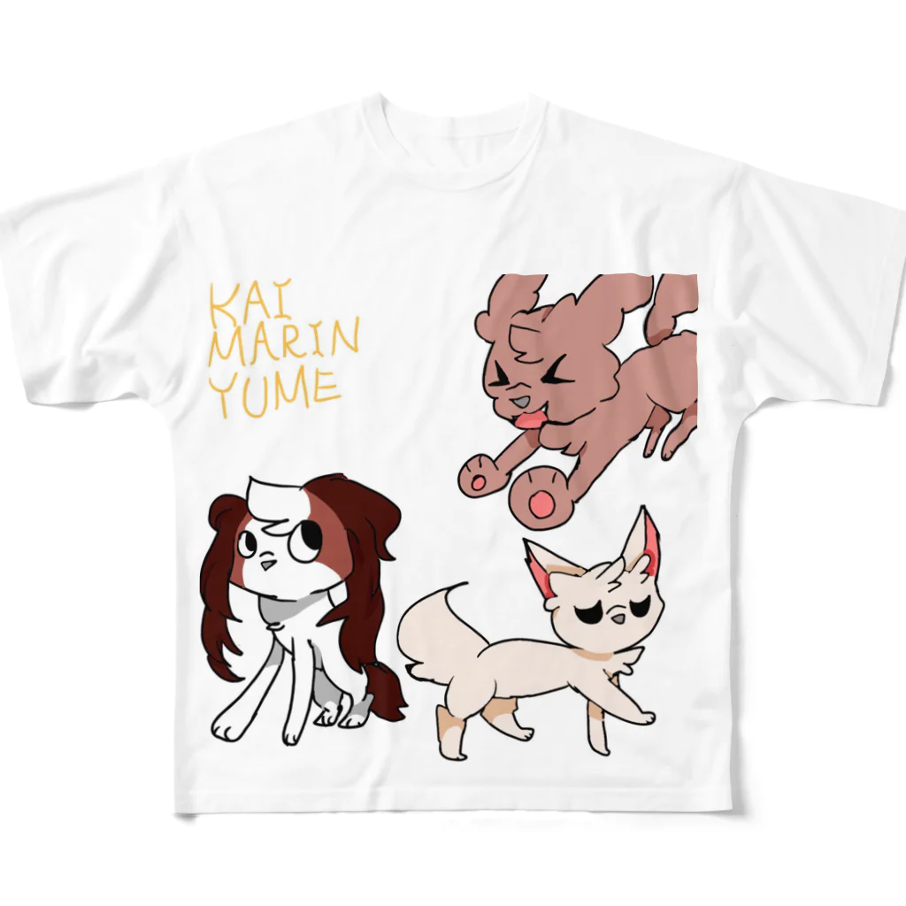 ポケっこのドッグTシャツ4 All-Over Print T-Shirt
