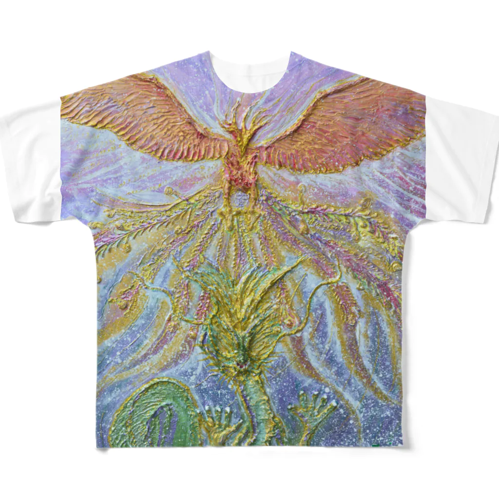 Dragon Galleryの共に生きる All-Over Print T-Shirt