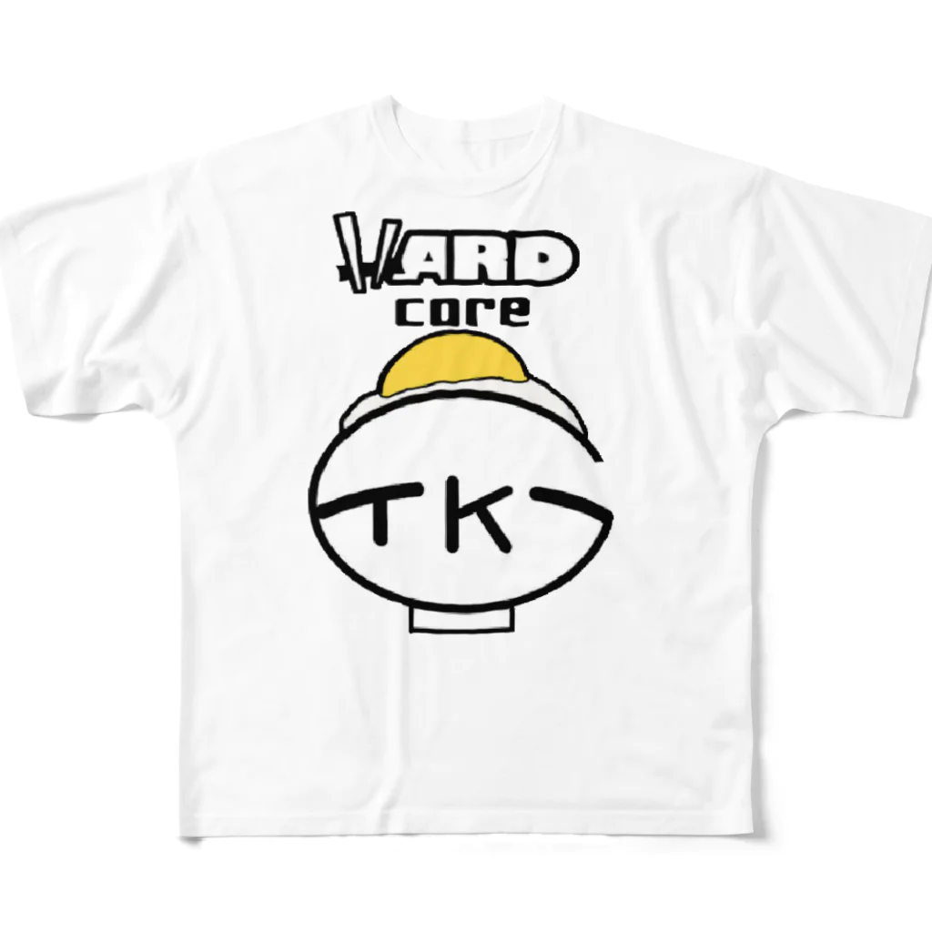 TKGハードコアのTKGハードコア フルグラフィックTシャツ