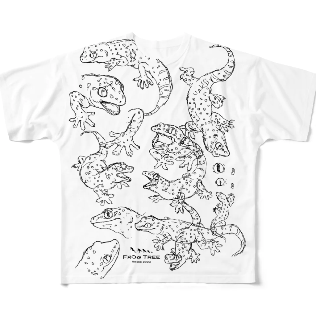 フロッグツリーのらくがきトッケイ All-Over Print T-Shirt