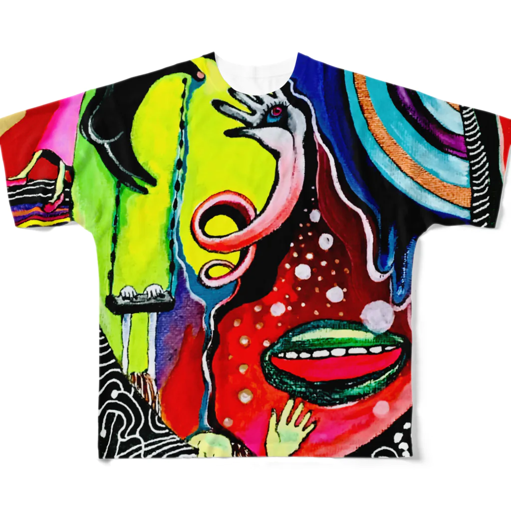 donmakiの手描きイラスト All-Over Print T-Shirt