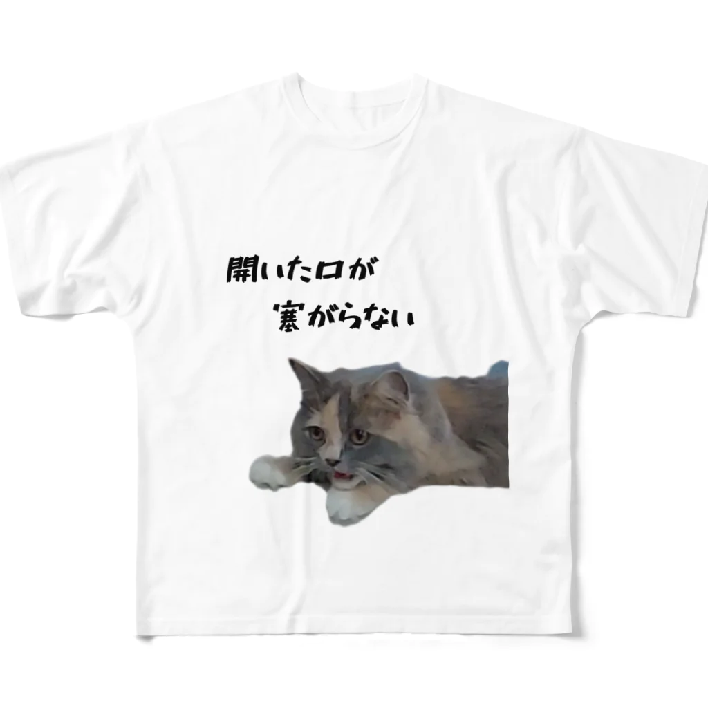 munteaのちろねこ フルグラフィックTシャツ