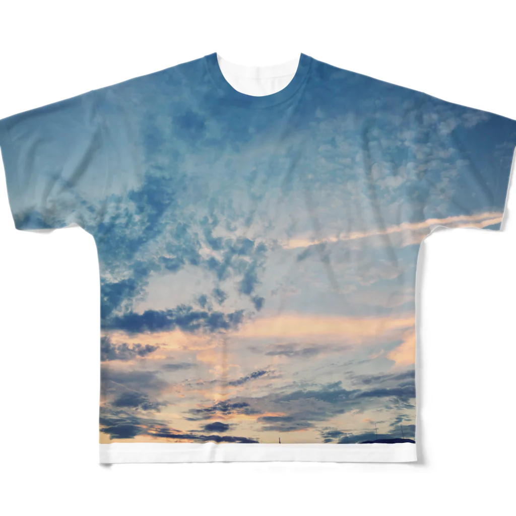 いさなの空-01 フルグラフィックTシャツ