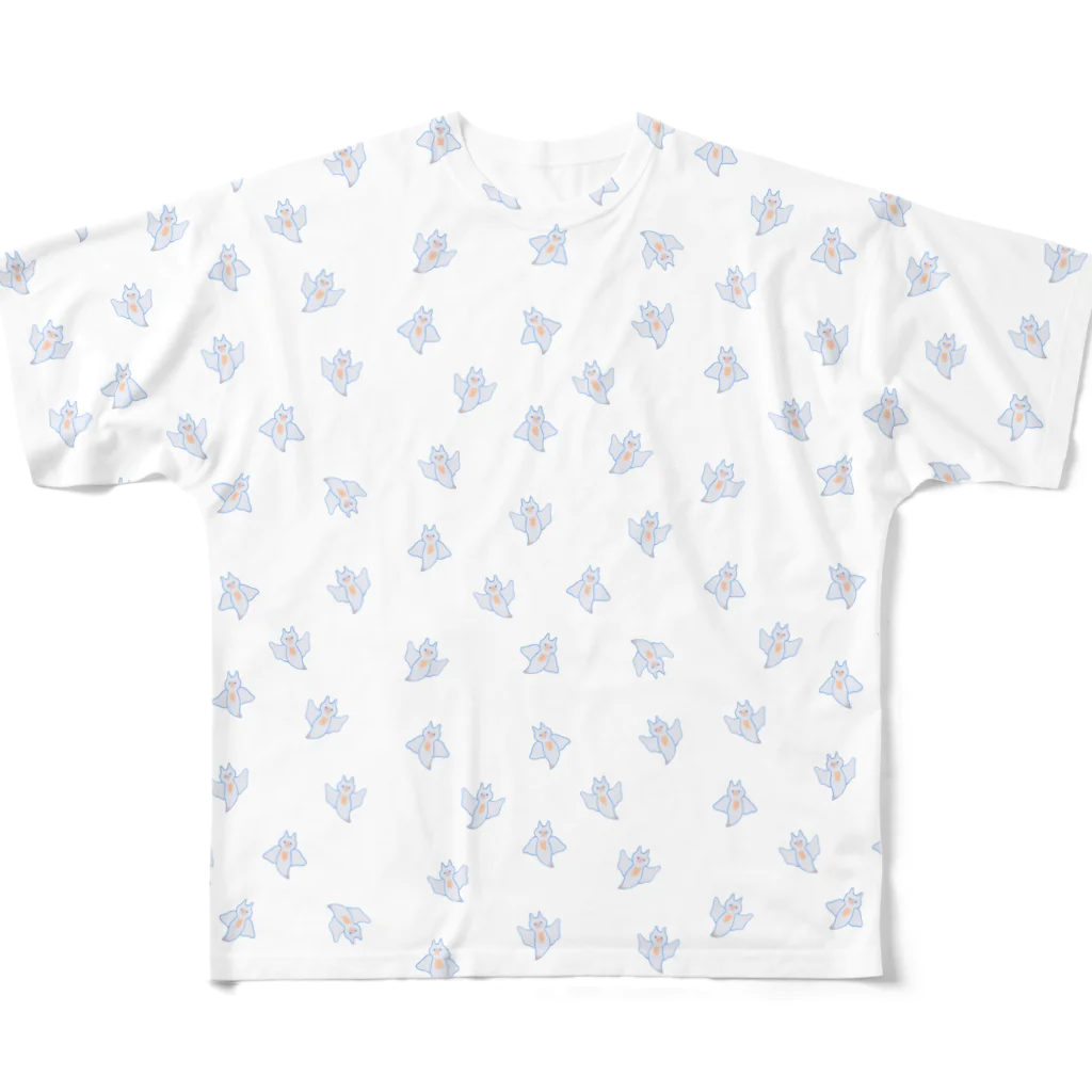 カワウソ グッズ 工房のクリオネ（なかまたち・ふゆう） All-Over Print T-Shirt