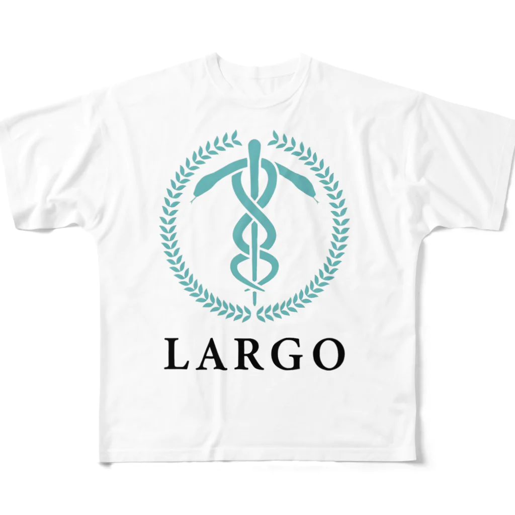 NPO法人LARGOのNPO法人LARGO 公式ロゴアイテム All-Over Print T-Shirt