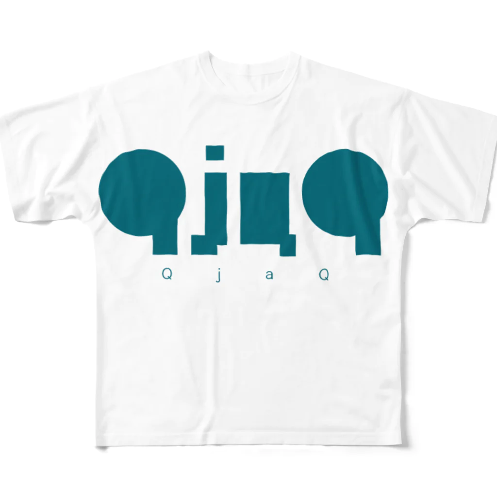 asobo-yaのQjaQ All-Over Print T-Shirt