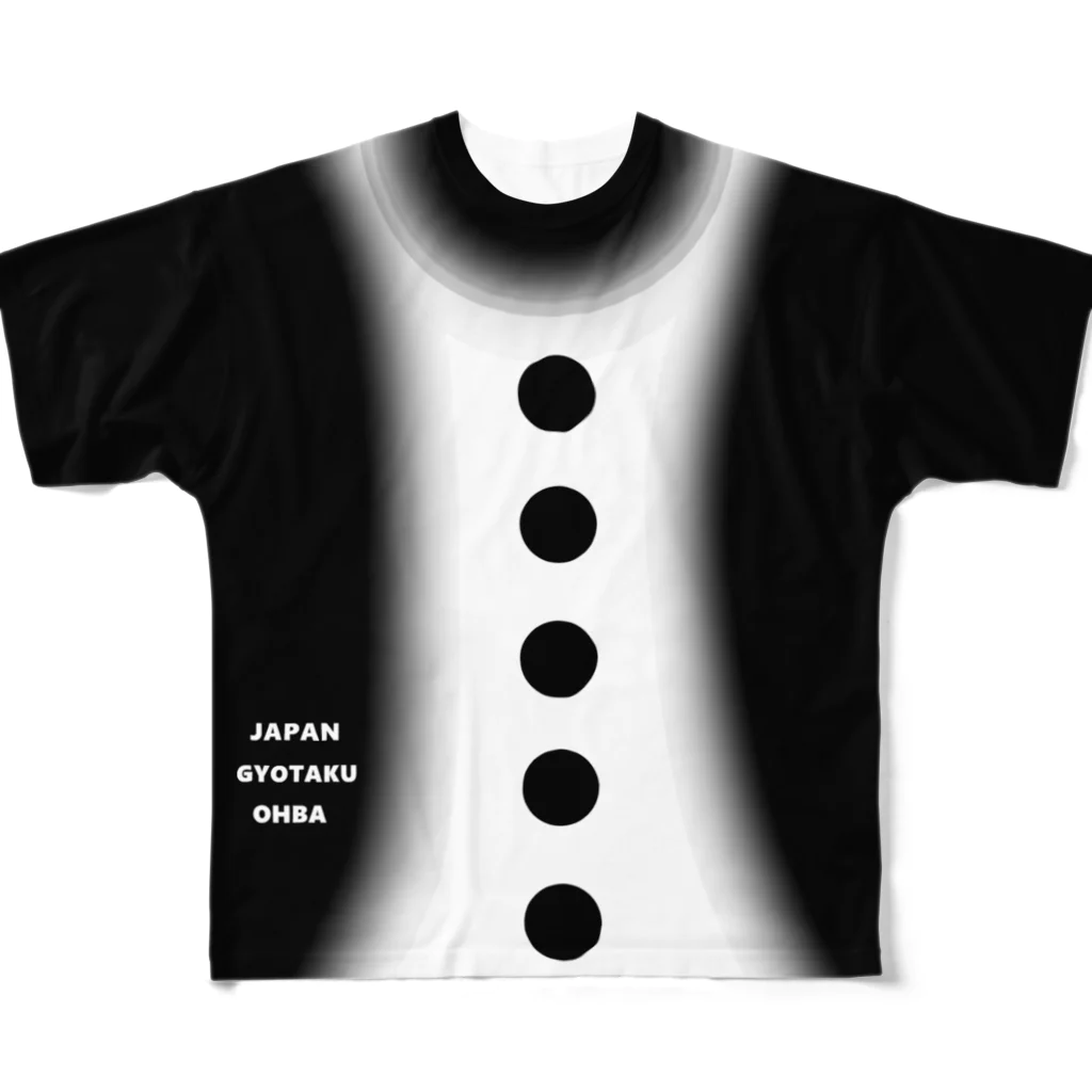 G-HERRINGのGYOTAKU OHBA（へら鮒） フルグラフィックTシャツ