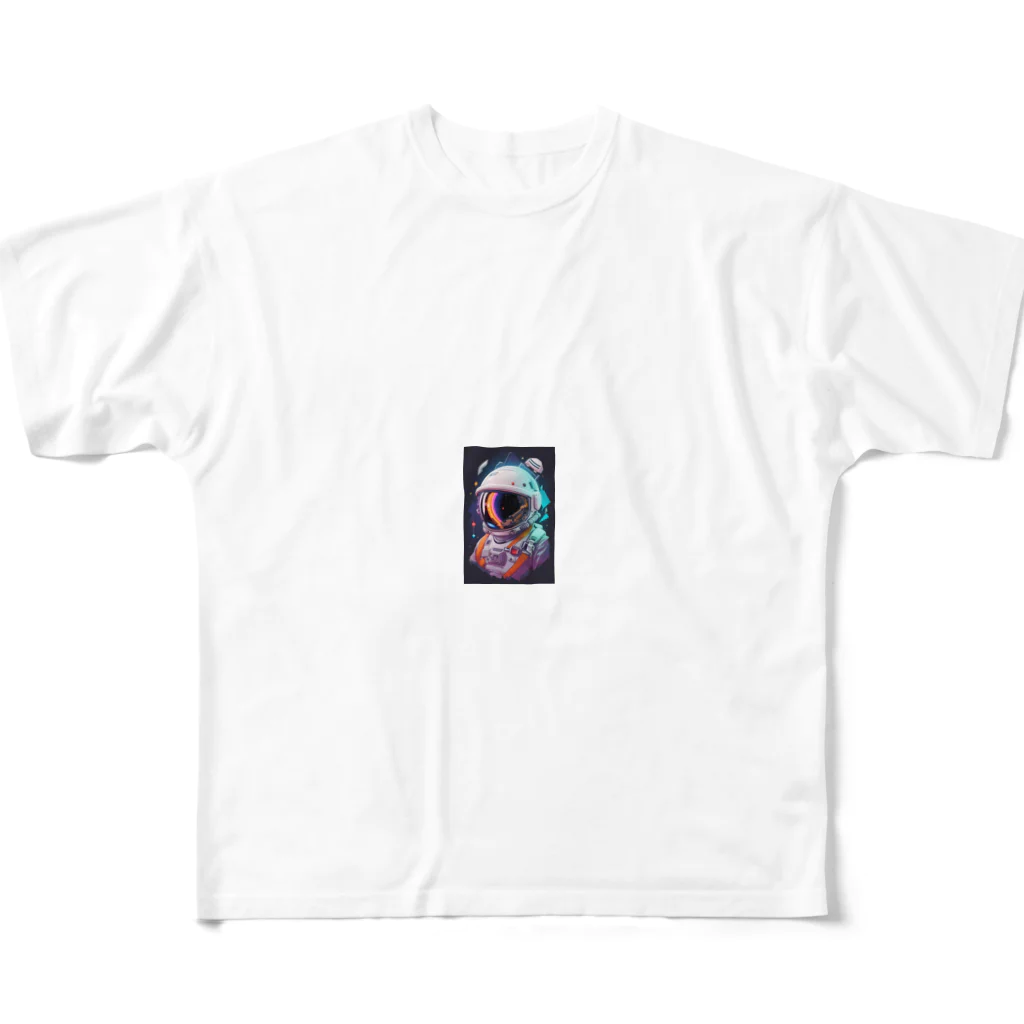 uetetuの宇宙飛行士 All-Over Print T-Shirt