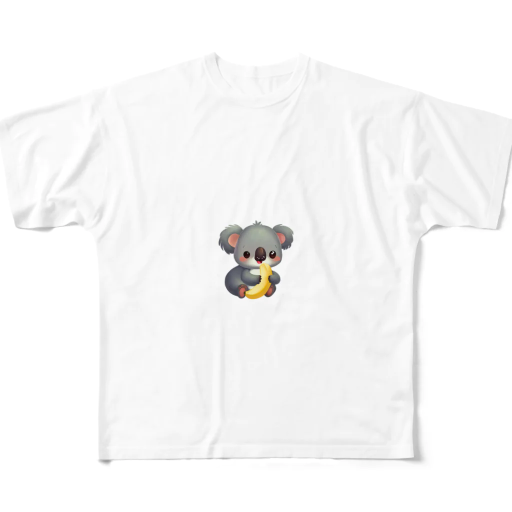 Shiba_IncのBanana & Koala（バナナ & コアラ） All-Over Print T-Shirt