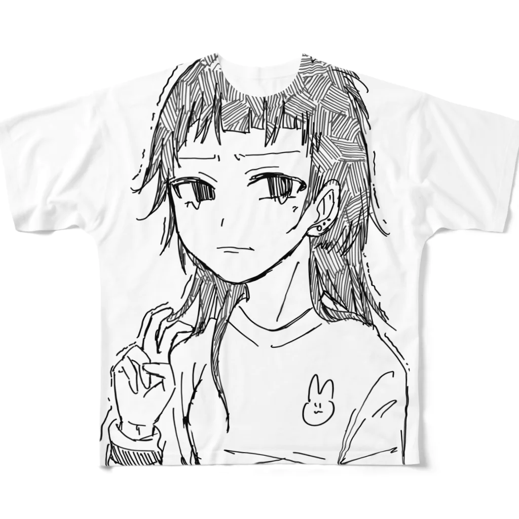 菜の花🌼.*のやらかしちゃん フルグラフィックTシャツ