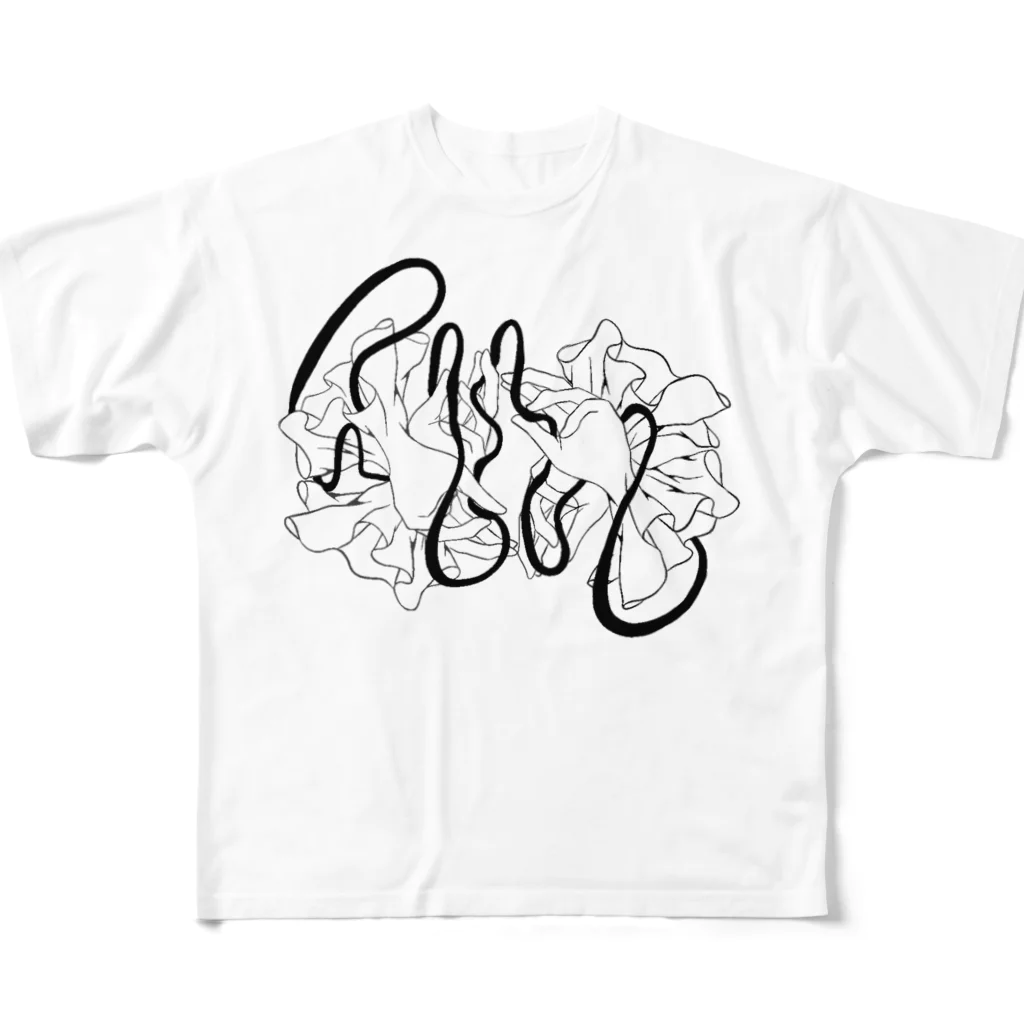 mi-miの手遊び All-Over Print T-Shirt