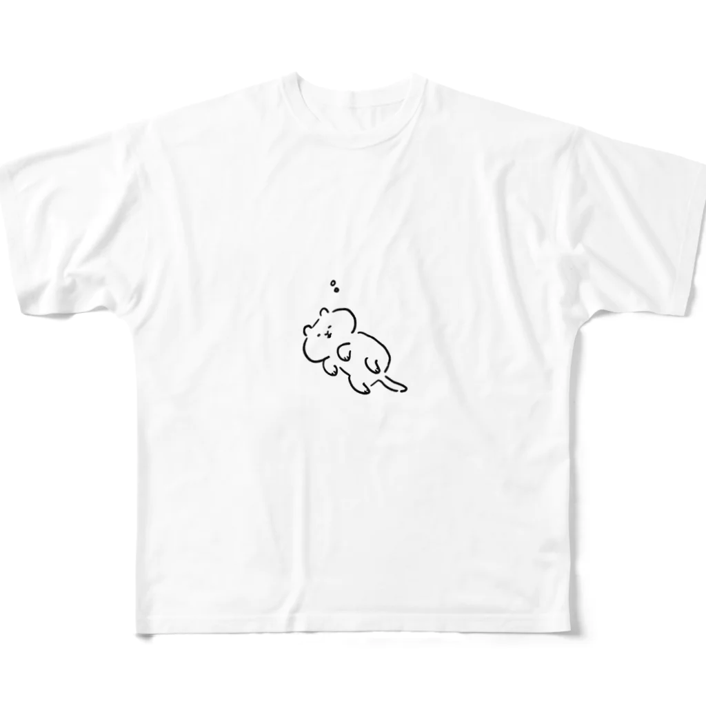 くらたみゆう | イラストレーターのすやすや猫 All-Over Print T-Shirt