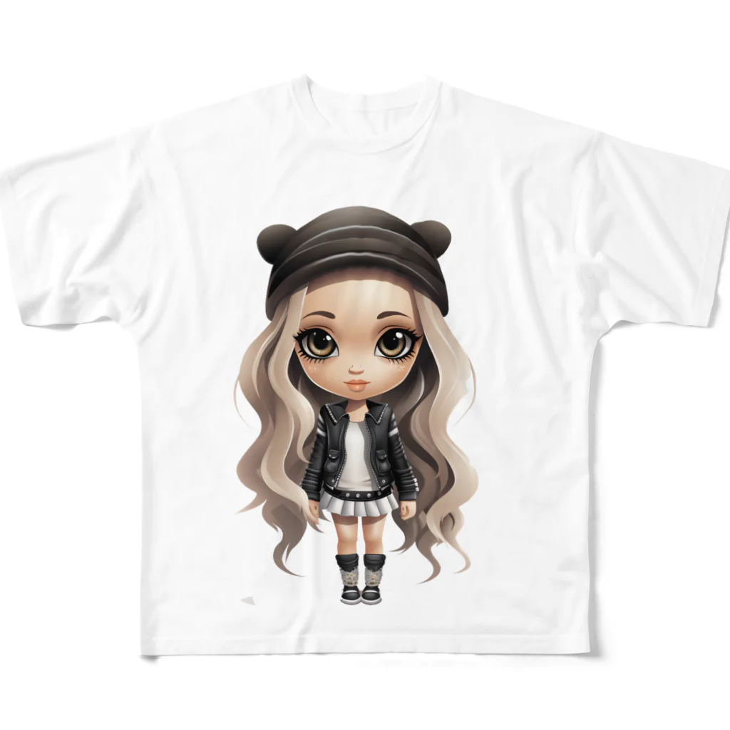 BunnyBloomのShasha-Bratz フルグラフィックTシャツ