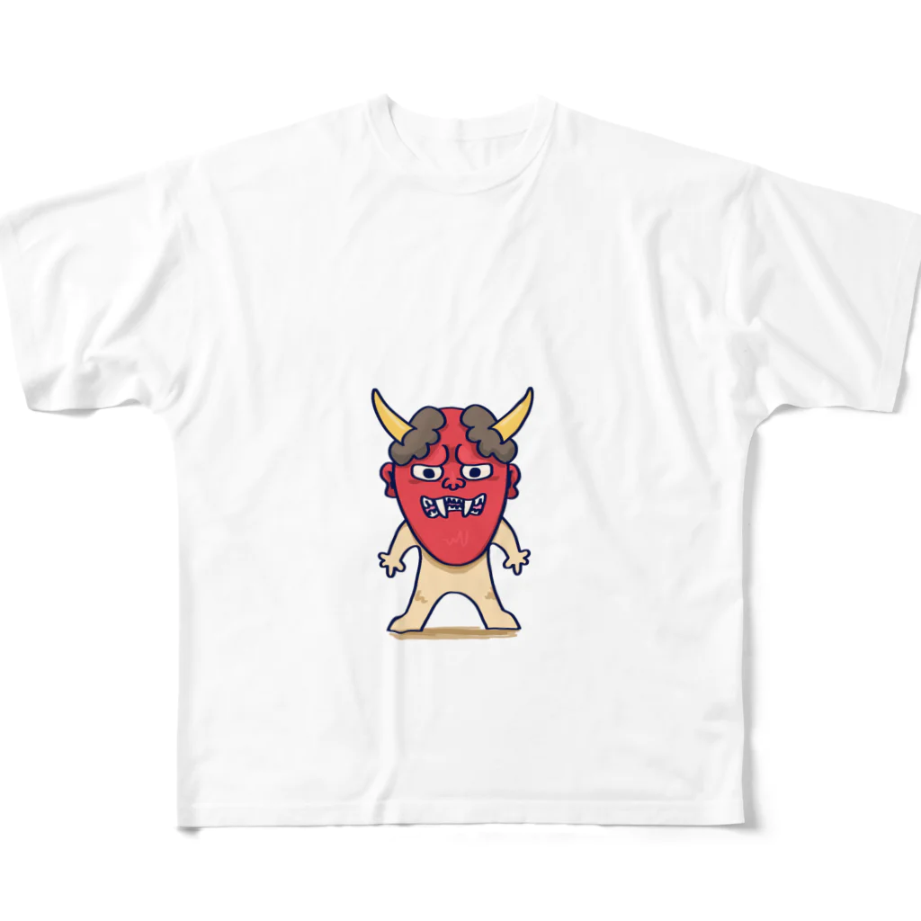 御伽くま子ショップの般若くん All-Over Print T-Shirt