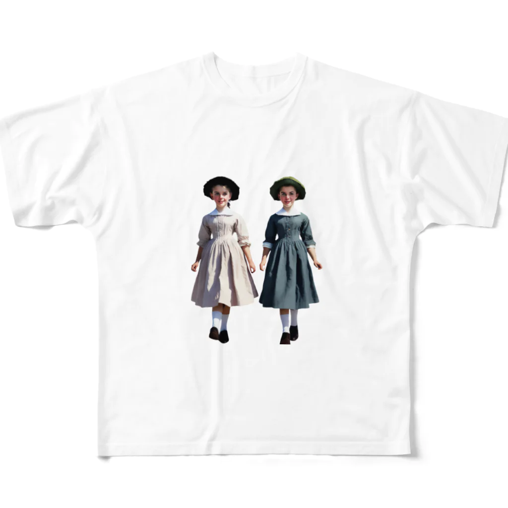 あおはるのかわいい双子ちゃん All-Over Print T-Shirt