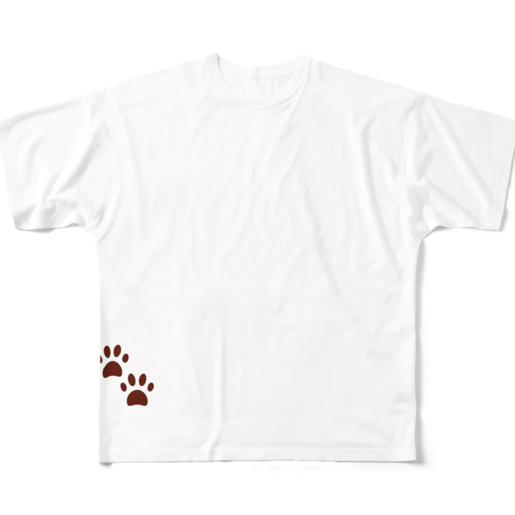 BarkingBeatsのPawreo🐾 ブラックコレクション All-Over Print T-Shirt