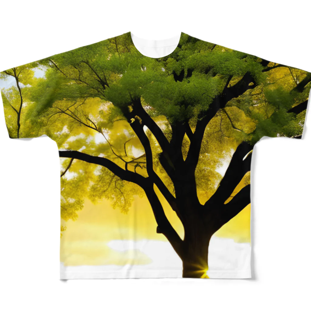 knurinの癒しウッド All-Over Print T-Shirt