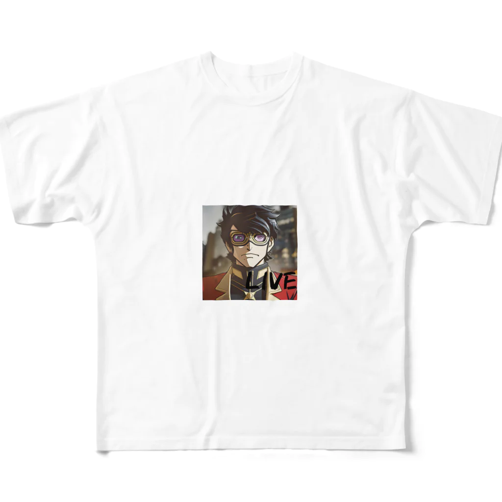 POPstore-japanのヒーローLIVE フルグラフィックTシャツ