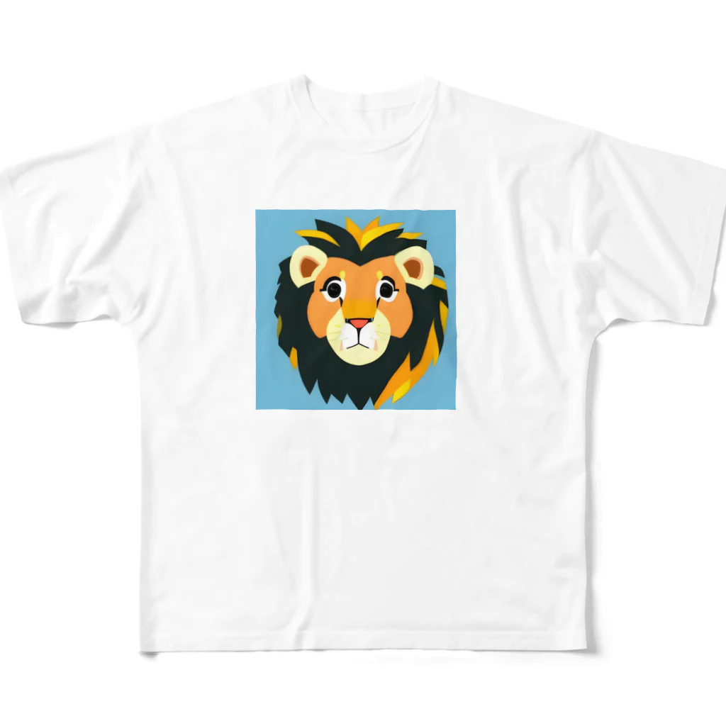 chico__のライオンさん フルグラフィックTシャツ
