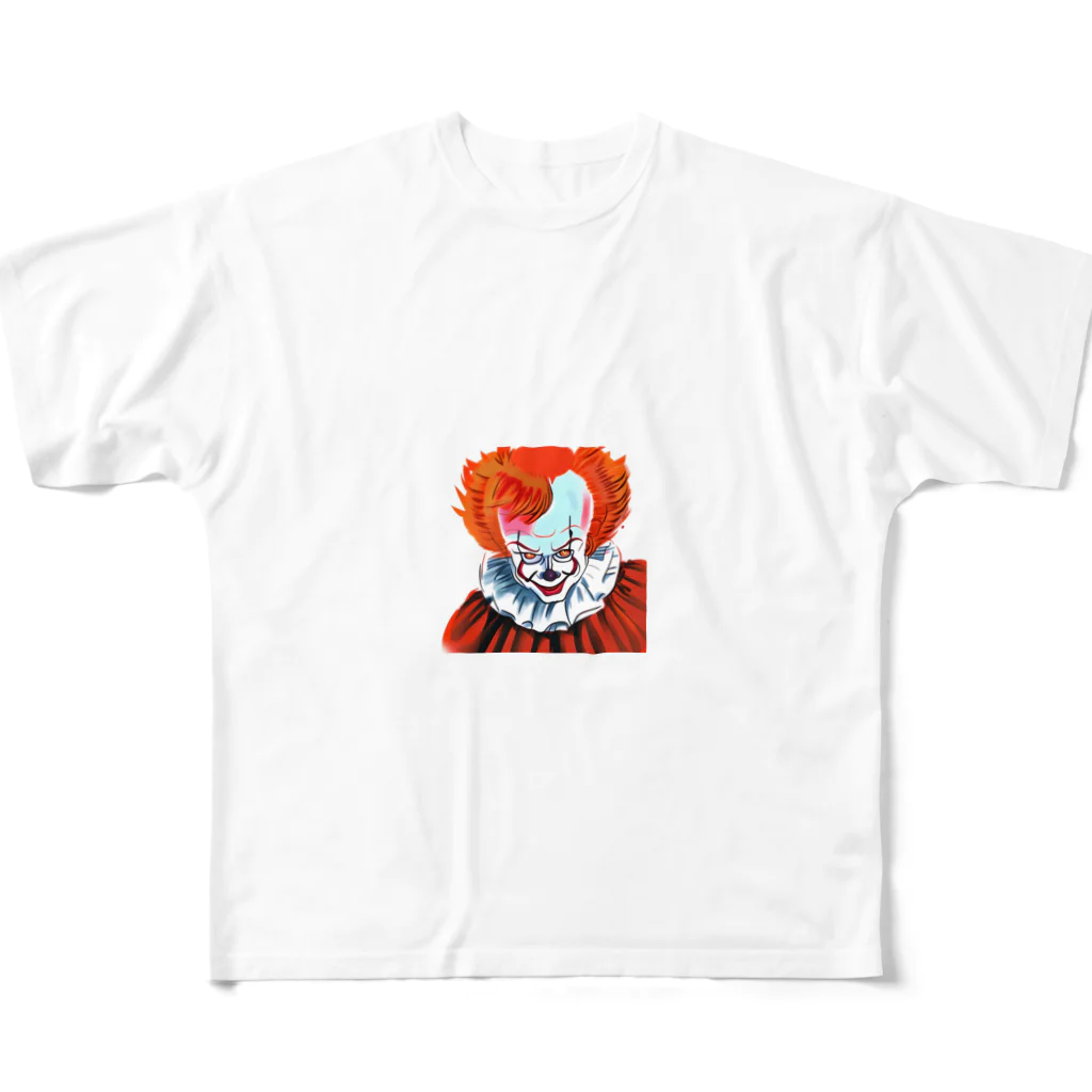 Okuizumoのピエロのイラストのグッズ All-Over Print T-Shirt