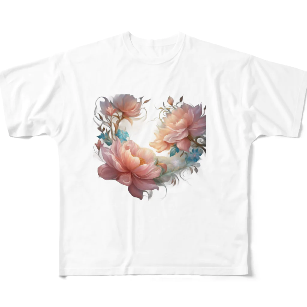 Artistry Blossomsのfantasy Flower フルグラフィックTシャツ