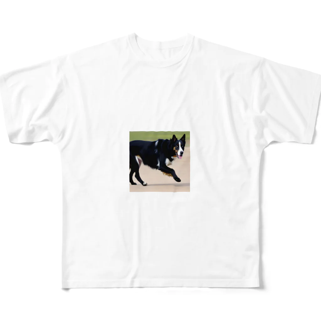 dogのかわいい犬のイラストグッズ フルグラフィックTシャツ