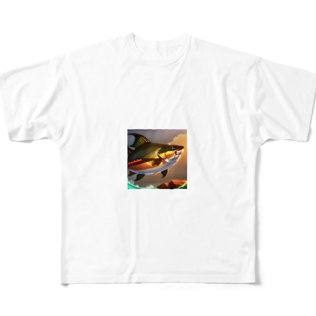 shakotan-hiroの巨大なマグロのグッズ All-Over Print T-Shirt