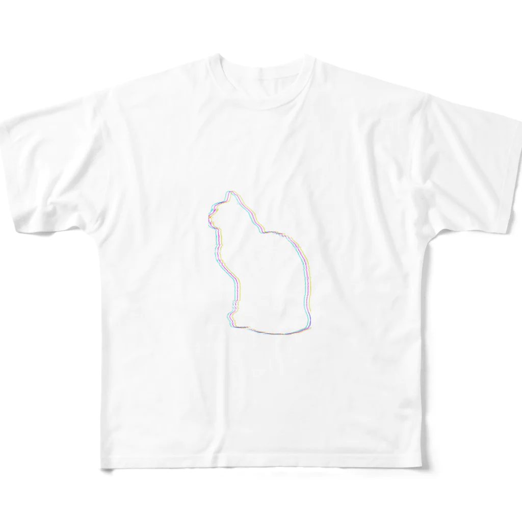 MKPoppp! shopの猫背だよー All-Over Print T-Shirt