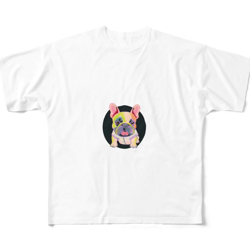 Buhi-BuhiのBuhi-Buhi：水彩画風 All-Over Print T-Shirt