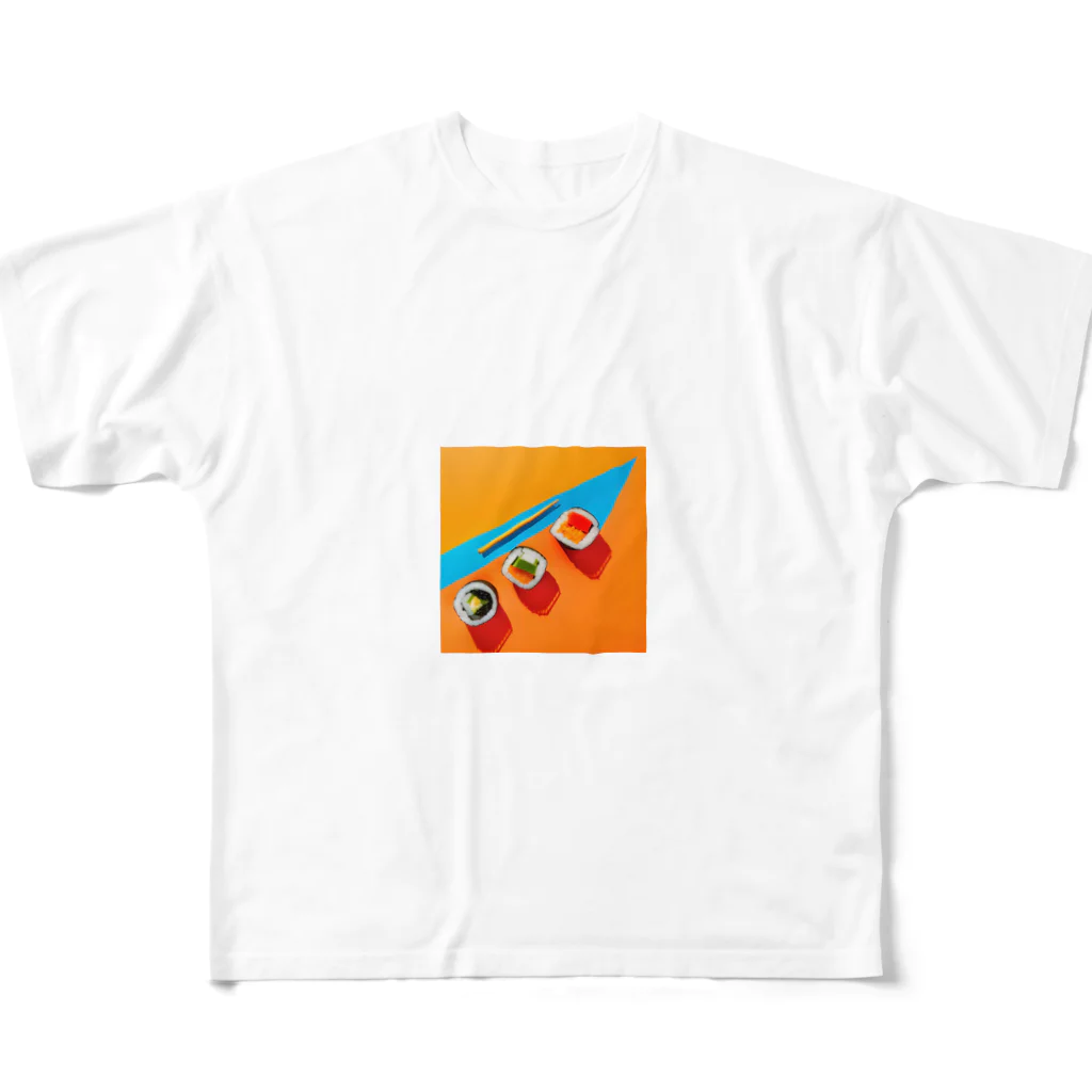 Wacchi_houseのSUSHI フルグラフィックTシャツ