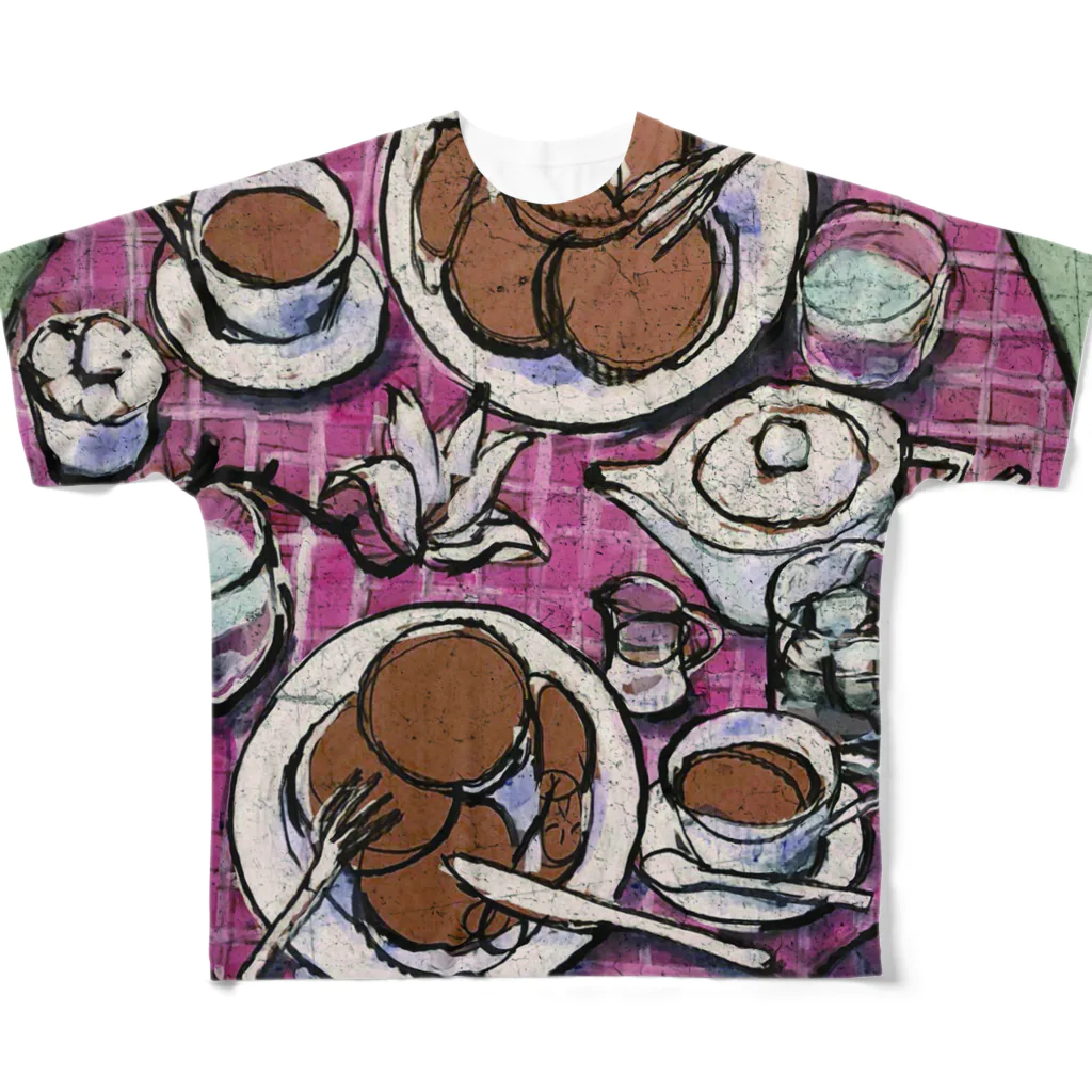 HAYATO-TのEarly spring lunch All-Over Print T-Shirt