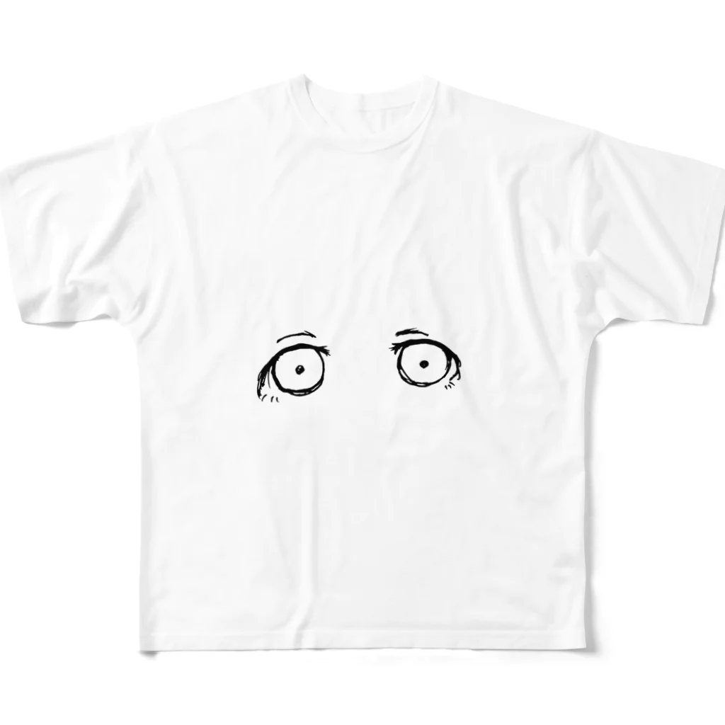 omeoの虚ろなおめめ フルグラフィックTシャツ