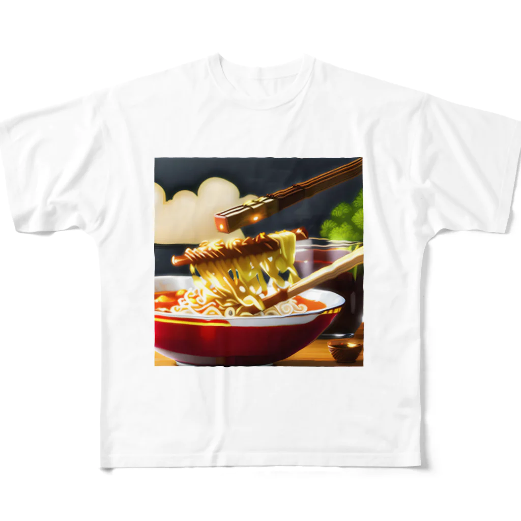 kappaのラーメン フルグラフィックTシャツ