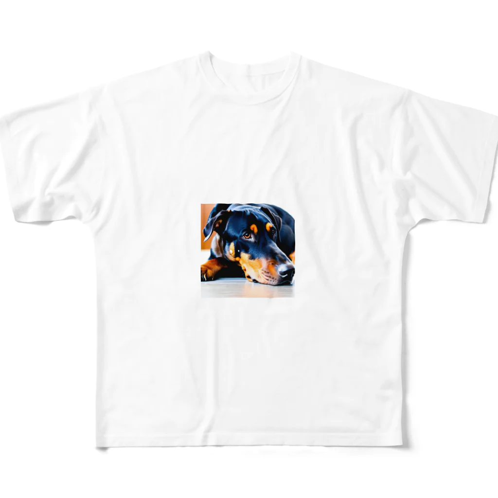 犬バカ部のタレミミドーベルマン All-Over Print T-Shirt