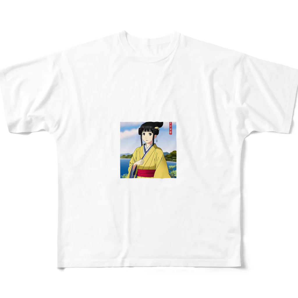 the blue seasonの美希（Miki） All-Over Print T-Shirt